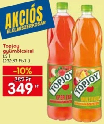 Spar Topjoy gyümölcsital 1,5 l ajánlat