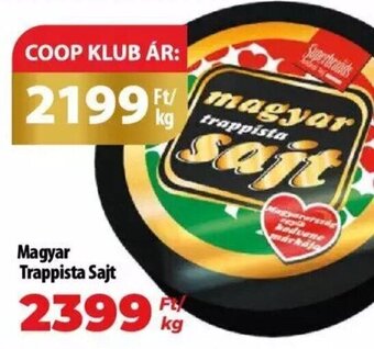 Coop Magyar Trappista Sajt 1 kg ajánlat
