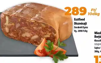 Coop Esztfood Disznósajt 10 dkg ajánlat