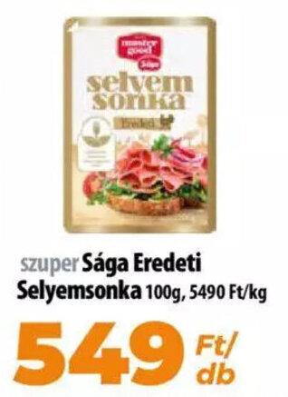 Coop Sága Eredeti Selyemsonka 100g ajánlat