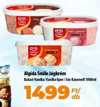 Coop Algida Smile Jégkrém 1000 ml ajánlat