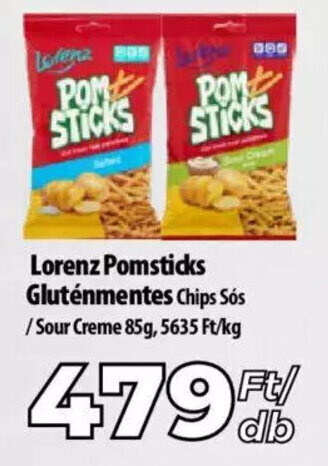 Lorenz Pomsticks Gluténmentes 85 g