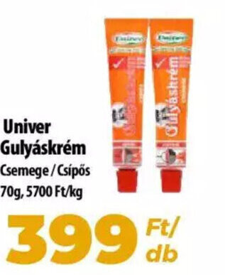 Coop Univer Gulyáskrém 70 g ajánlat