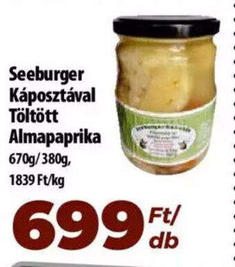 Coop Seeburger Káposztával Töltött Almapaprika 670 / 380 g ajánlat