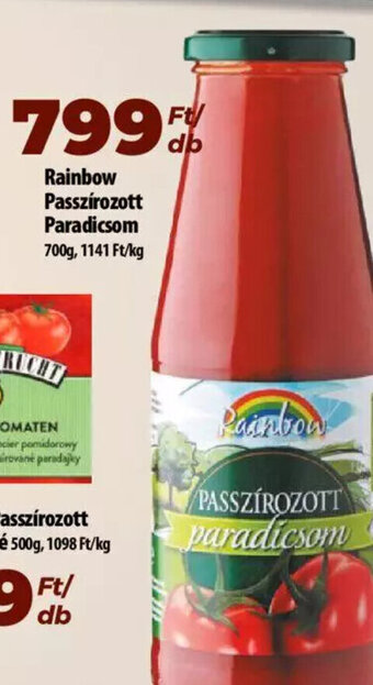Coop Rainbow Passzírozott Paradicsom 700 g ajánlat