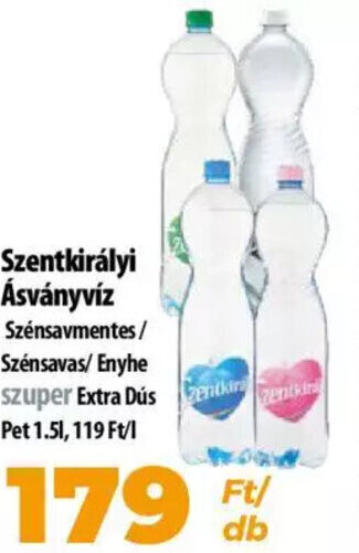 Coop Szentkirályi Ásványvíz 1,5 l ajánlat