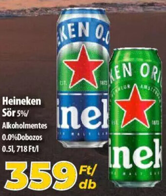 Coop Heineken Sör 0,5 l ajánlat