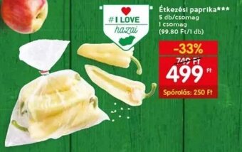 Spar Étkezési paprika 5 db ajánlat
