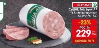 Spar SPAR Csülök felvágott 10 dkg ajánlat