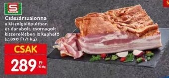 Spar Spar Császárszalonna 10 dkg ajánlat
