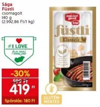 Spar Sága Füstli 140 g ajánlat