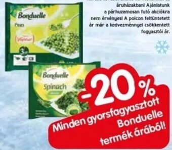 Spar Minden gyorsfagyasztott Bonduelle termék árából! ajánlat