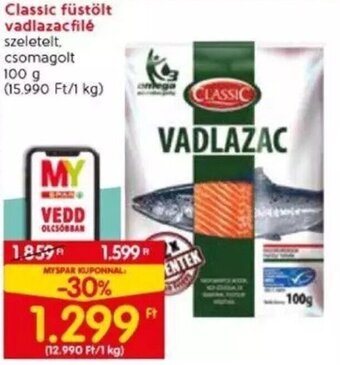 Spar Classic füstölt vadlazacfilé 100 g ajánlat