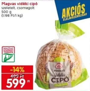 Spar Magvas vidéki cipó 500 g ajánlat