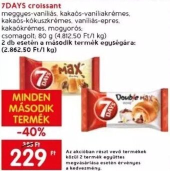 Spar 7DAYS croissant 80 g ajánlat