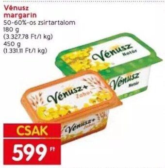 Spar Vénusz margarin 180 / 450 g ajánlat