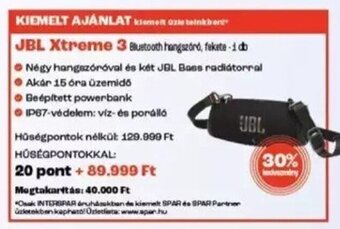 Spar JBL Xtreme 3 1 db ajánlat