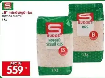 Spar Spar "B" minőségű rizs 1 kg ajánlat