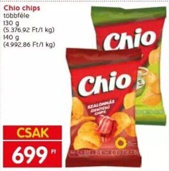 Spar Chio chips 130 / 140 g ajánlat