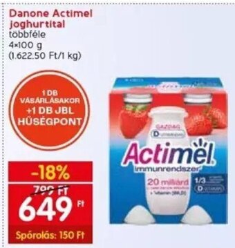 Spar Danone Actimel joghurtital 4 x 100 g ajánlat