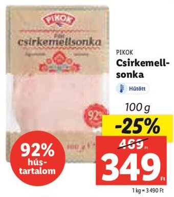 Lidl PIKOK Csirkemell-sonka 100 g ajánlat