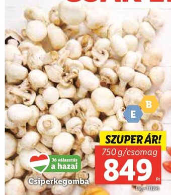 Lidl Csiperkegomba 750 g ajánlat