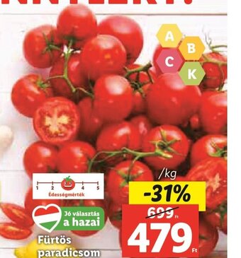 Lidl Fürtös paradicsom 1 kg ajánlat