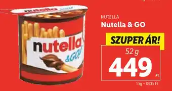 Lidl NUTELLA Nutella & GO 52 g ajánlat