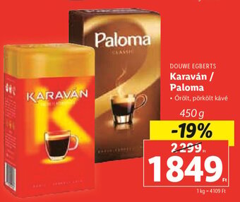 Lidl DOUWE EGBERTS Karaván / Paloma 450 g ajánlat