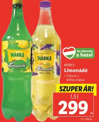 Lidl MÁRKA Limonádé 1,5 l ajánlat