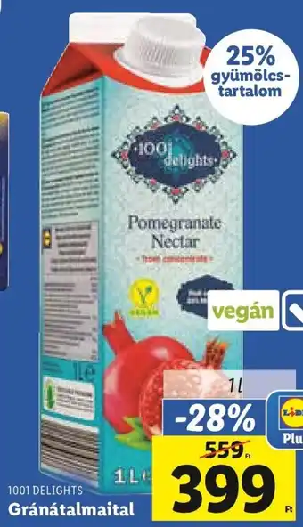 Lidl 1001 DELIGHTS Gránátalmaital 1 l ajánlat