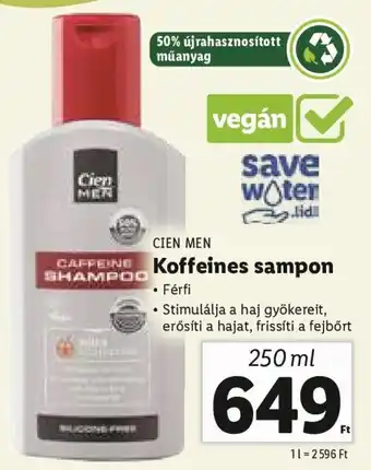 Cien men Koffeines sampon 250 ml