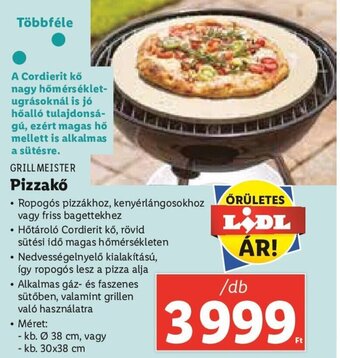 Lidl GRILLMEISTER Pizzakő 1 db ajánlat