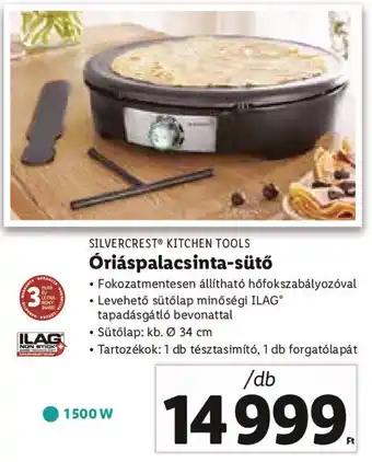 Lidl SILVERCREST KITCHEN TOOLS Óriáspalacsinta-sütő 1 db ajánlat