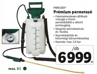 Lidl PARKSIDE Prémium permetező 1 db ajánlat