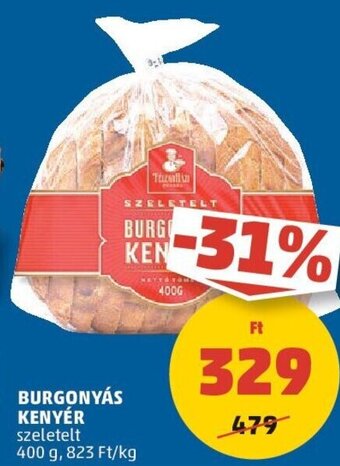 PENNY BURGONYÁS KENYÉR 400 g ajánlat