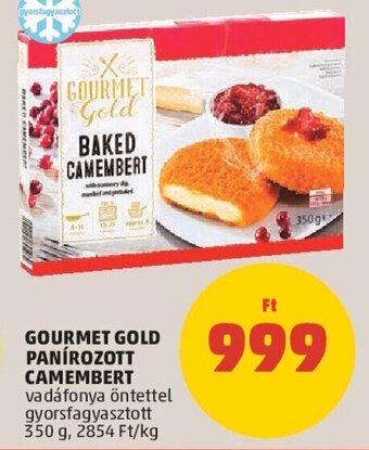 PENNY GOURMET GOLD PANÍROZOTT CAMEMBERT 350 g ajánlat