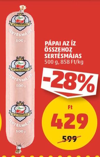 PENNY PÁPAI AZ ÍZ ÖSSZEHOZ SERTÉSMÁJAS 500 g ajánlat