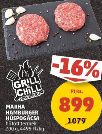 PENNY MARHA HAMBURGER HÚSPOGÁCSA 200 g ajánlat