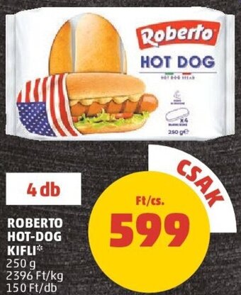 PENNY ROBERTO HOT-DOG KIFLI 250 g ajánlat