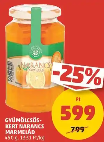 PENNY GYÜMÖLCSÖS-KERT NARANCS MARMELÁD 450 g ajánlat