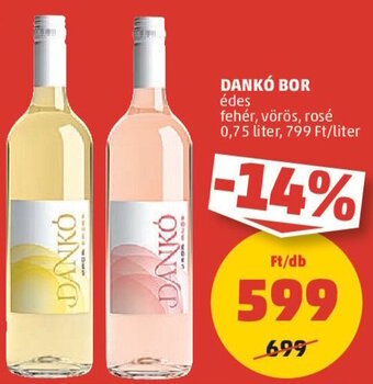 PENNY DANKÓ BOR 0,75 l ajánlat