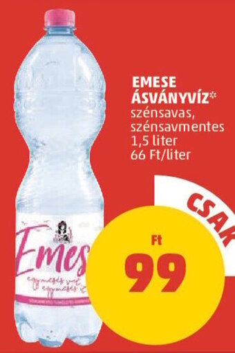 PENNY EMESE ÁSVÁNYVÍZ 1,5 l ajánlat