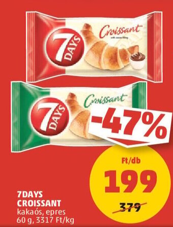 PENNY 7DAYS CROISSANT 60 g ajánlat