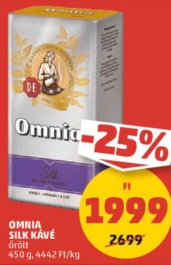 OMNIA SILK KÁVÉ 450 g