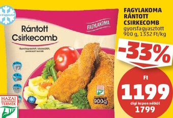 PENNY FAGYLAKOMA RÁNTOTT CSIRKECOMB 900 g ajánlat