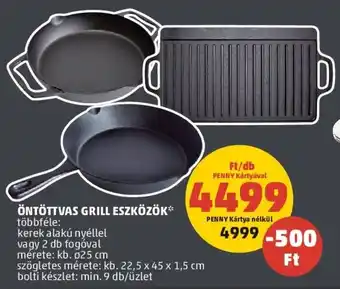 PENNY ÖNTÖTTVAS GRILL ESZKÖZÖK 1 db ajánlat