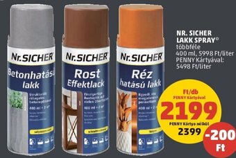 PENNY NR. SICHER LAKK SPRAY 400 ml ajánlat