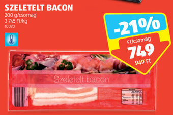 ALDI SZELETELT BACON 200 g ajánlat
