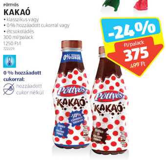 ALDI PÖTTYÖS KAKAÓ 300 ml ajánlat
